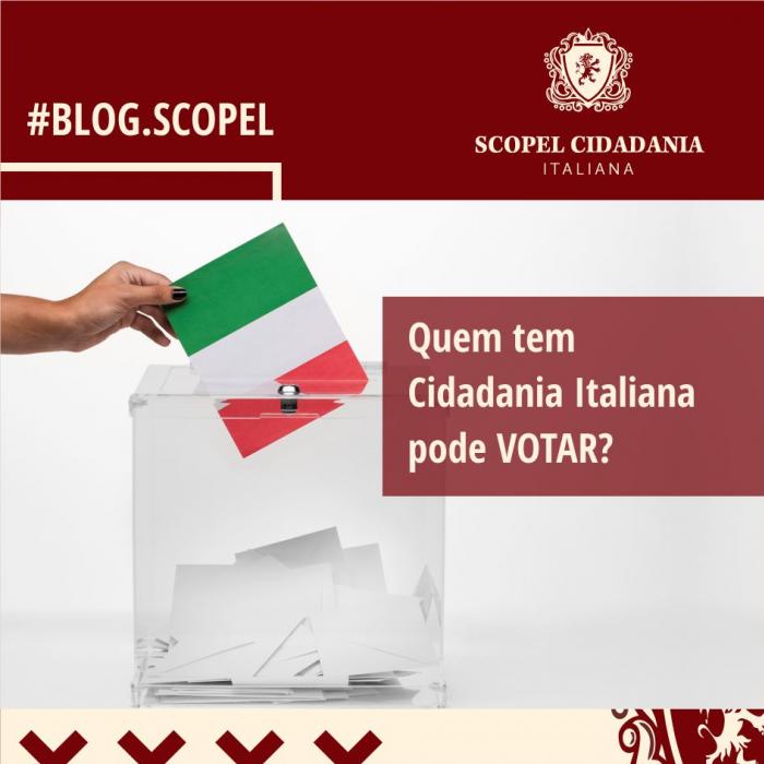 Quem tem Cidadania Italiana pode VOTAR?