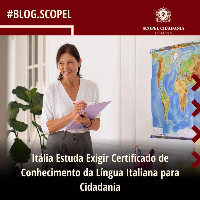 Itália Estuda Exigir Certificado de Conhecimento da Língua Italiana para Cidadania